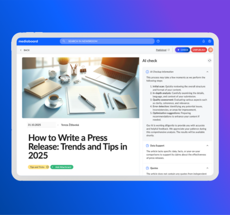 mock up newsroom ai maia check